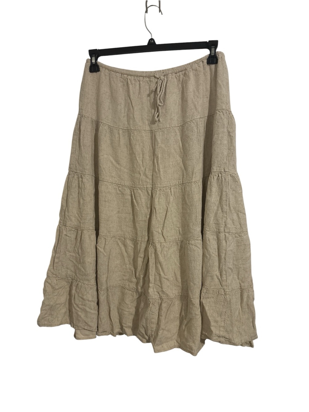 White Fox Boutique Tiered Maxi Skirt in Cream